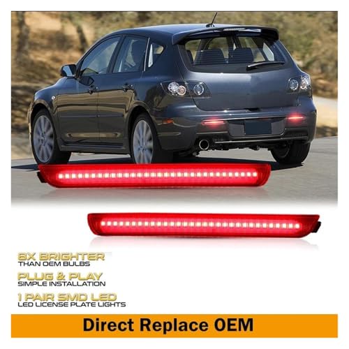Feu stop LED arrière anti-collision pour rénover optique Mazda 3 - 6