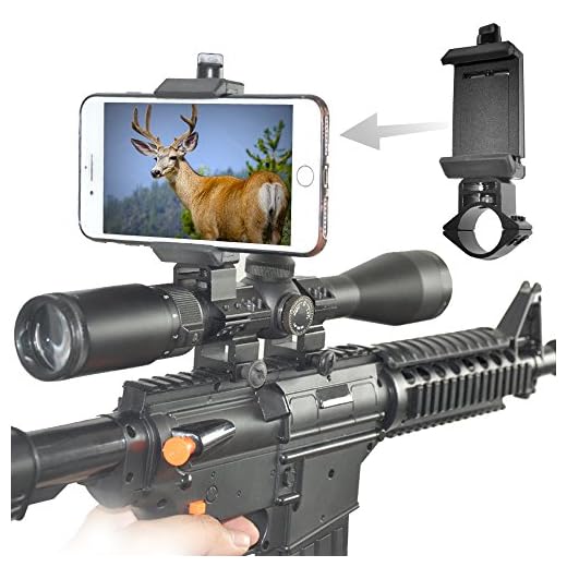 SOLOMARK 1" (25.4mm) Rifle Scope Adapter Ring/Mount for Cellphone Mount Holder to Capture Image and Video When You are Hunting