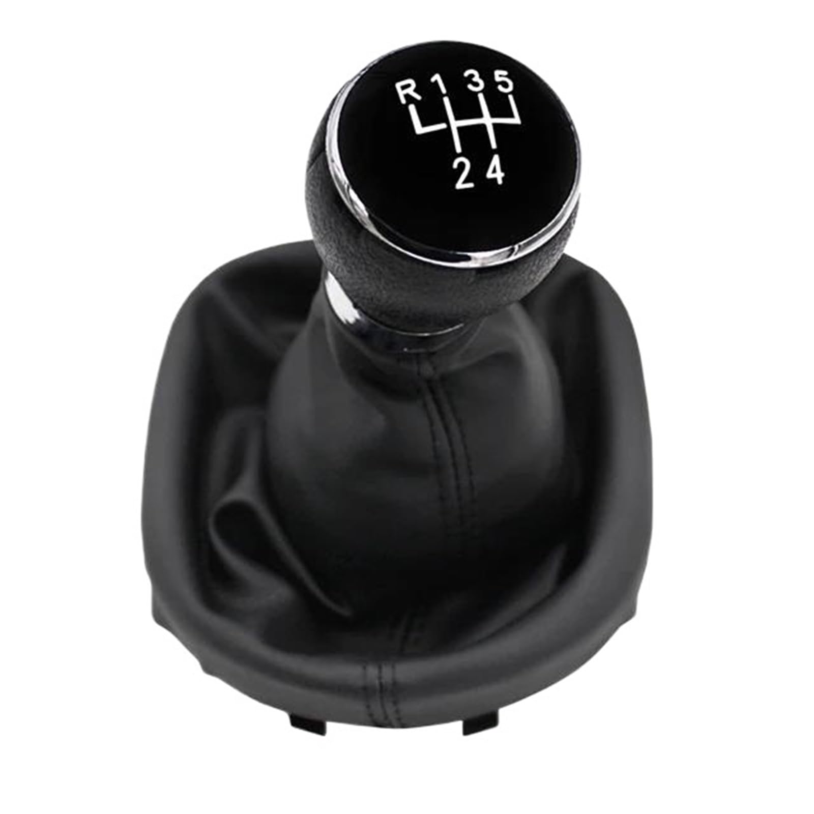 XZCVTYW Car Lever Gear Shift Knob Gear Shift Knob Lever Stick Pen Gaiter Boot Cover Black Transmission Gear Shifter Stick Knob for Caddy 2 II MK2 Touran 2004 2005 2006 2007 2008 2009(Black-A)