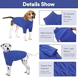 Queenmore Hundepulli für Kleine Hunde, Warm & Weich, Hundepullover Winter für Chihuahua, Maltese, Innen und Außen, Blau, S