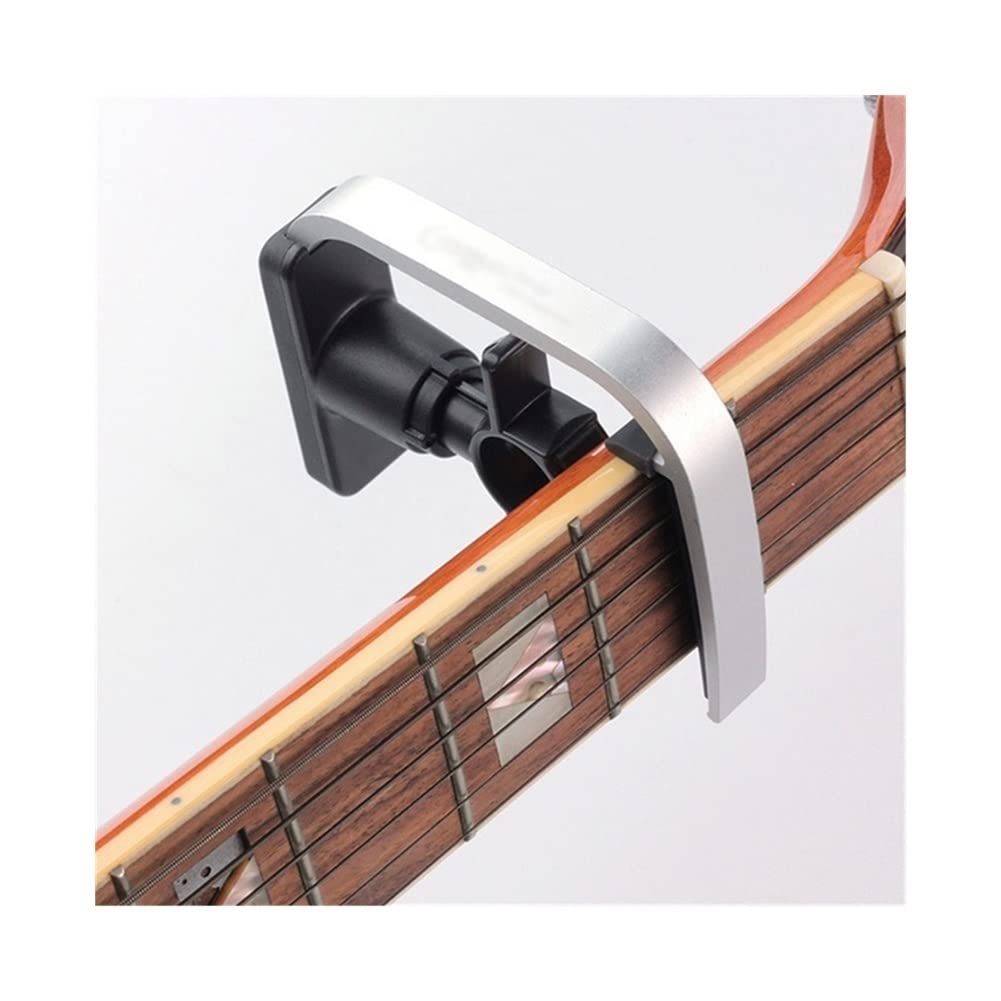 Home Musikinstrument Gitarrenzubehör Mehrfarbig E-Gitarre Bass Kapodaster Edelstahl Gitarre Kapodaster für Stahlsaite (Farbe: Schwarz) (Schwarz)