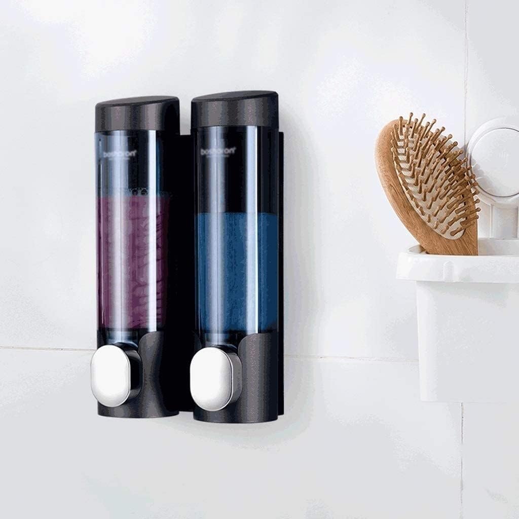 Soap Dispensers Soap Dispenser Wall Mount Black Plastic Soap Dispensers Leakproof Commercial Bathroom Soap Pump for Bathroom Bottles