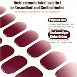 Esshogo 1 zestaw folii do paznokci UV, żelowa folia do paznokci UV, czerwone naklejki na paznokcie stóp, samoprzylepne naklejki do manicure, Art Nail Wraps DIY zrób to sam dla kobiet, folia do