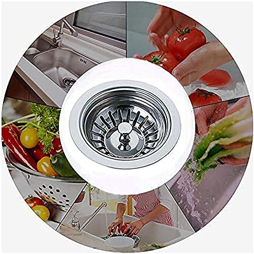 image for TiPai Stainless Steel Sink Strainer Stopper Basket Filter for Kitchen 