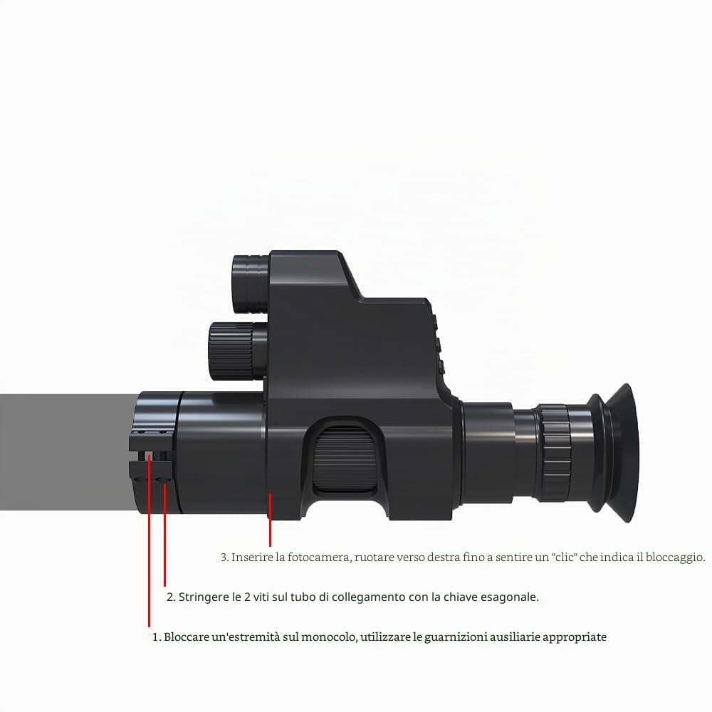 Monoculare digitale 1080P con la torcia elettrica di IR 940nm per il campeggio notturno a bassa visibilità e l'osservazione della fauna selvatica