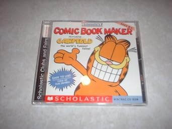 Garfield Comic Book Maker – Jeu PC/Mac CD-ROM Rare – Édition Scholastic 1998 – NEUF