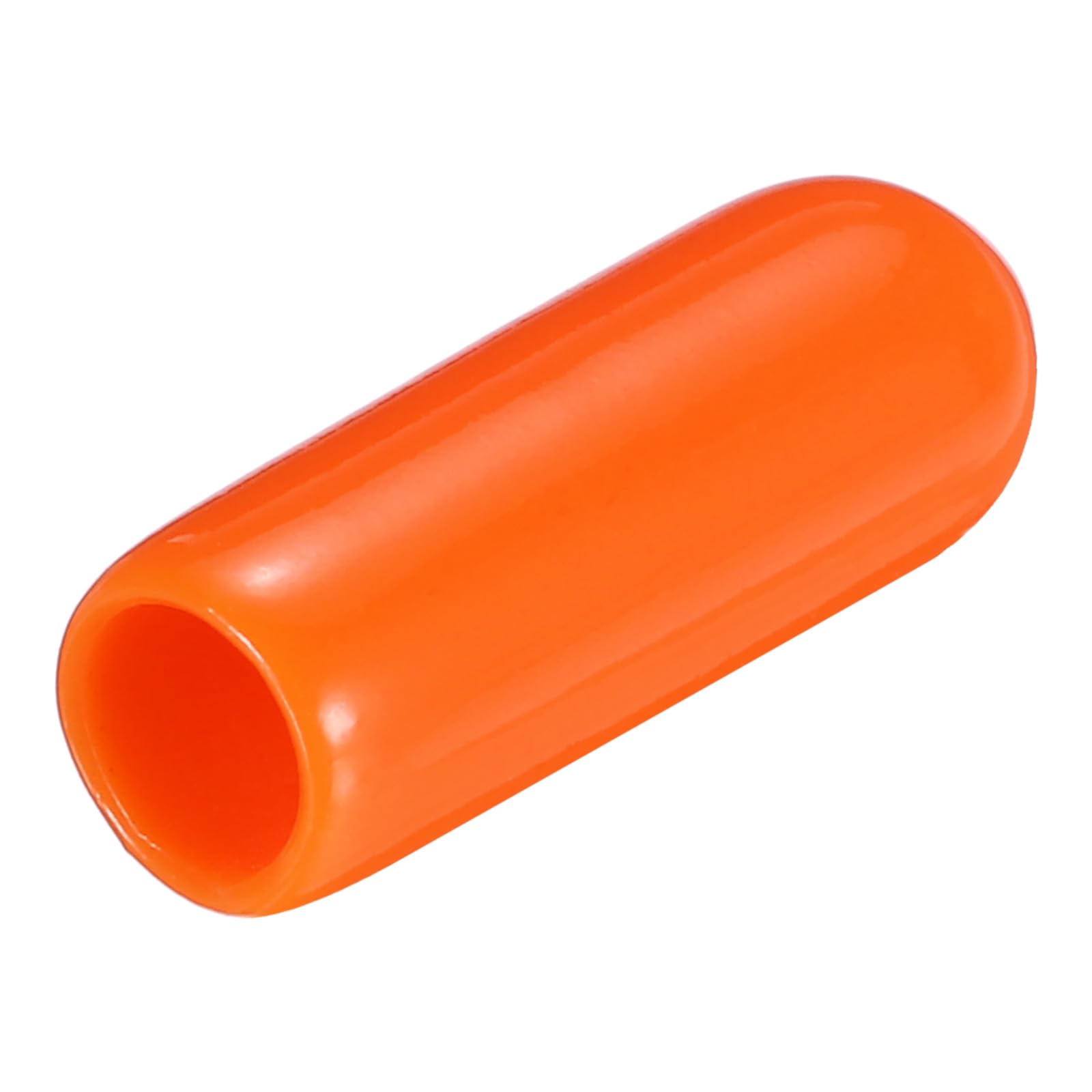 uxcell 20pcs Rubber End Caps 4mm(0.2") ID Vinyl PVC Round Tube Bolt Cap Cover Screw Thread Protectors,Orange
