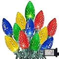 TW SHINE C9 Christmas Lights, 100 LED 66 FT Christmas String Lights Outdoor with 8 Modes Timer Waterproof Connectable for Indoor Yard Xmas Tree House Decorations (Multi-Color)