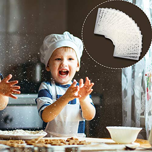 30 Pieces Cookie Stencil 5.1 X 5.5 Inch Cakes Baking Templates Floral Leaf Cake Stencil For Diy Craft Wedding Birthday Party #TOP5