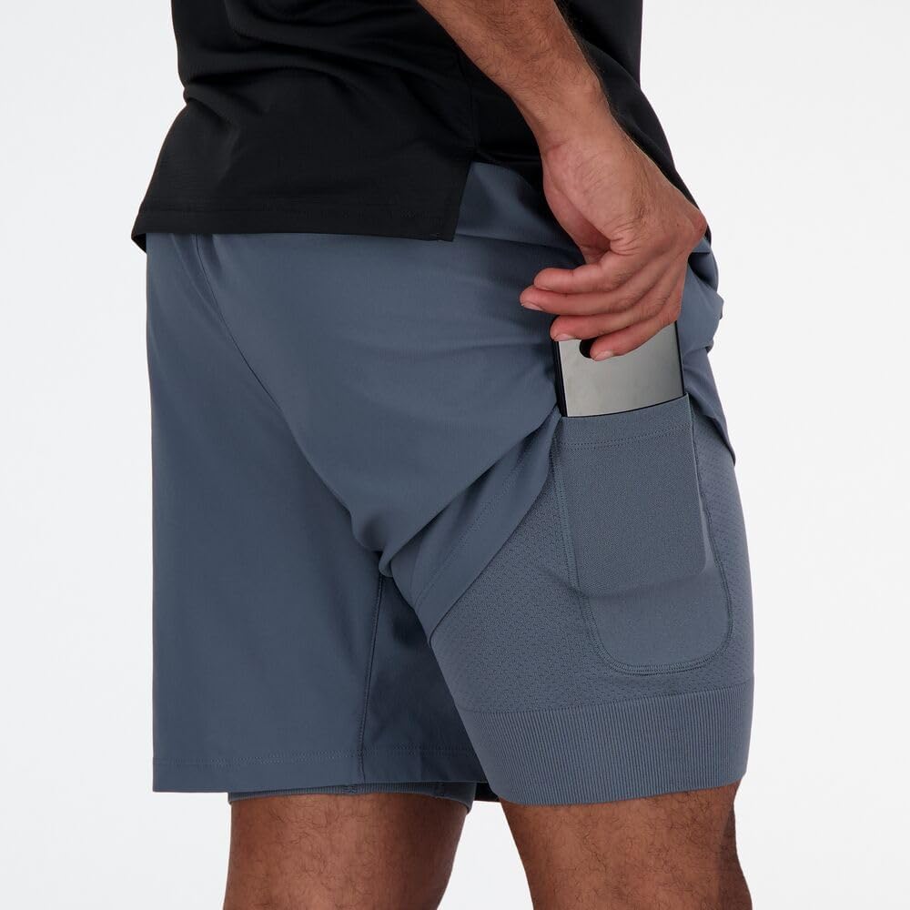 New Balance Mens Ac Lined Short 7" - Image 5
