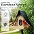 PerchMe® Smart Bird Feeder with Camera,2K HD Solar Powered,Bamboo Birdhouse Camera with Metal Roof,AI Recognition, Includes SD Card, Real-time Notification, Ideal Gift for Bird Lovers