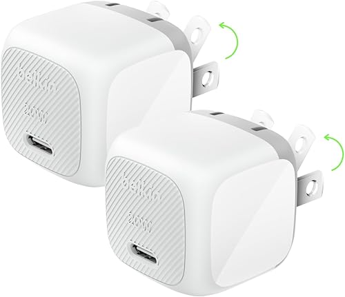 Miniatura 11 de Belkin Bloque de carga USB C de 20 W (paquete de 2) – Cable USB C incluido – Bloque de carga rápida, cargador de pared tipo C – Apple iPhone 17,