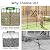 Metal Garden Fence 40 in x 23.3 ft, Outdoor Dog Fence with Stakes for Yard