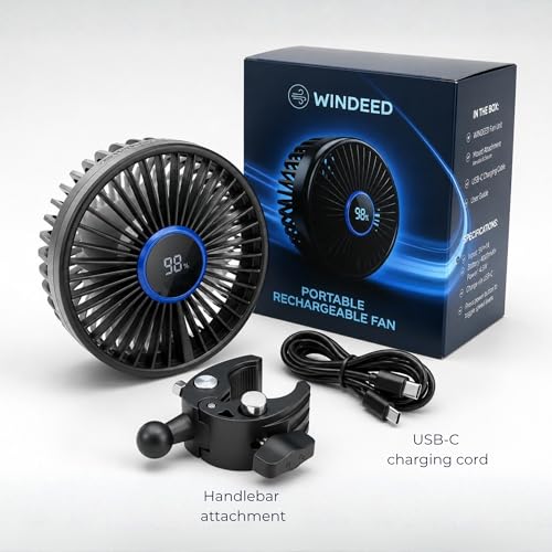 Exercise Bike Fan with Display