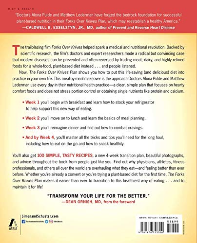 The Forks Over Knives Plan: How to Transition t... 1635615232 Book Cover
