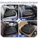 ZIKEE All-Season Car Seat Cushion for Comfortable & Safe Driving, Breathable Seat Cushion for Car with Ventilated Channel & Mesh Cover, Memory Foam for Sciatica, Tailbone & Back Pain Relief, Anti-Slip