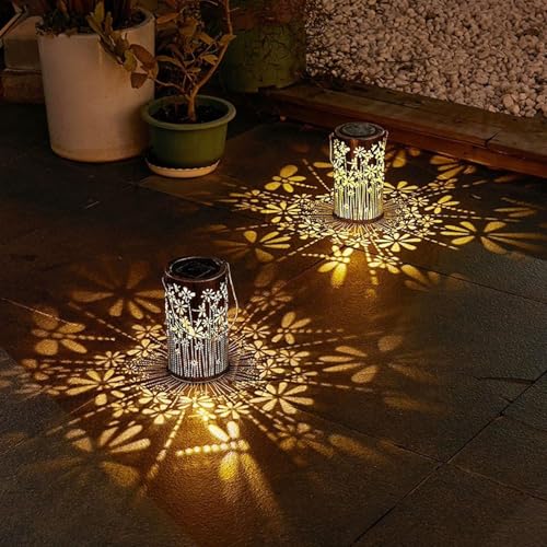 Lanternes solaires à suspendre étanches pour décoration de jardin - 3