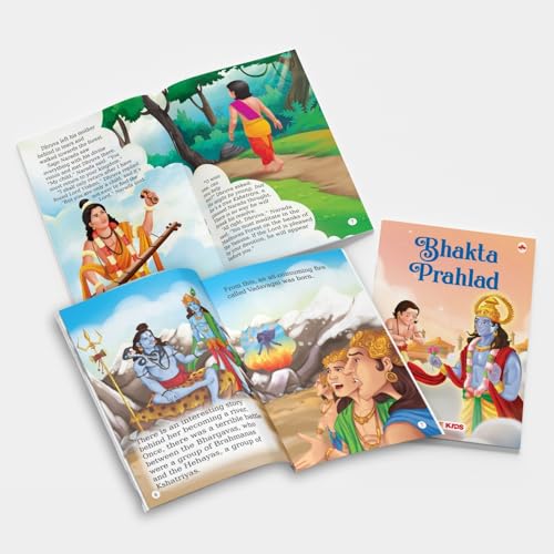 Image of Story Books for Kids (Set of 40 Books) - Ramayana, Hanuman, Krishna, Surya, Kartikeya, Indra, Vishnu, Balarama, Vaishno Devi, Mooshika - Mythology ... - Read Aloud to Infants, Toddlers - Age 3+