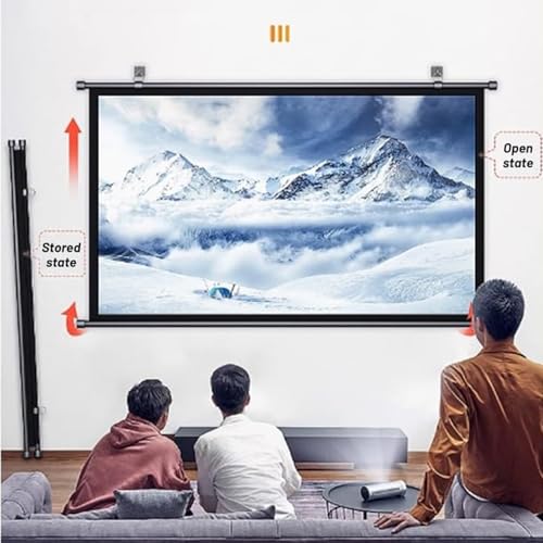 Pantalla de proyector manual portátil 50" 4:3 HD miniatura 5