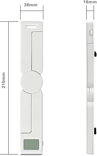 Miniatura 7 de Báscula portátil de viaje para alimentos, pequeña báscula digital plegable para alimentos, mini báscula de bolsillo plegable, gramos y onzas,