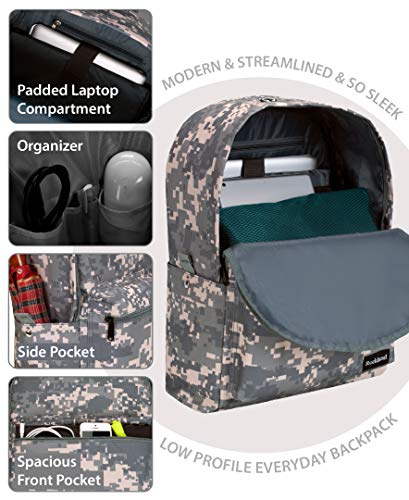 Rockland Classic Laptop Backpack, Acu Camo, Large #TOP4