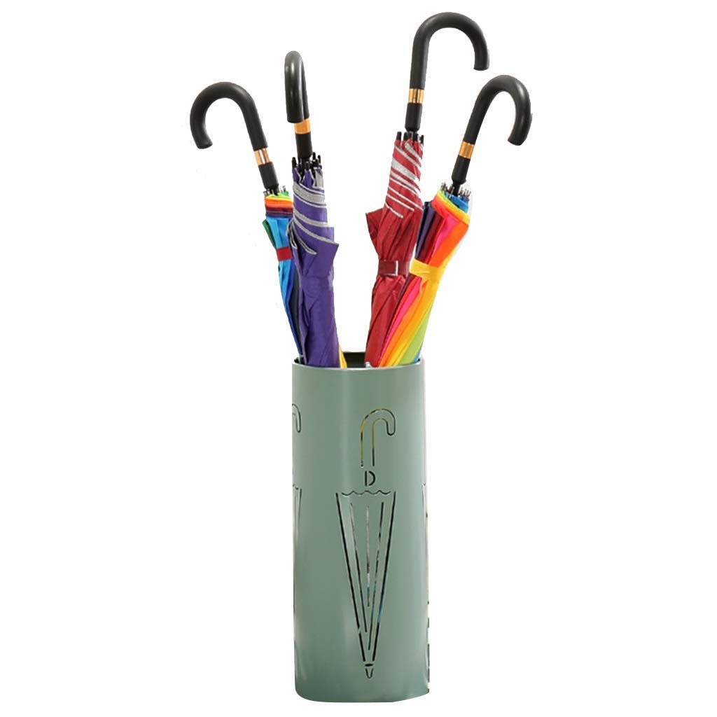 Porte-parapluie tonneau vert 50x20 cm imperméable pour entrée maison et bureau