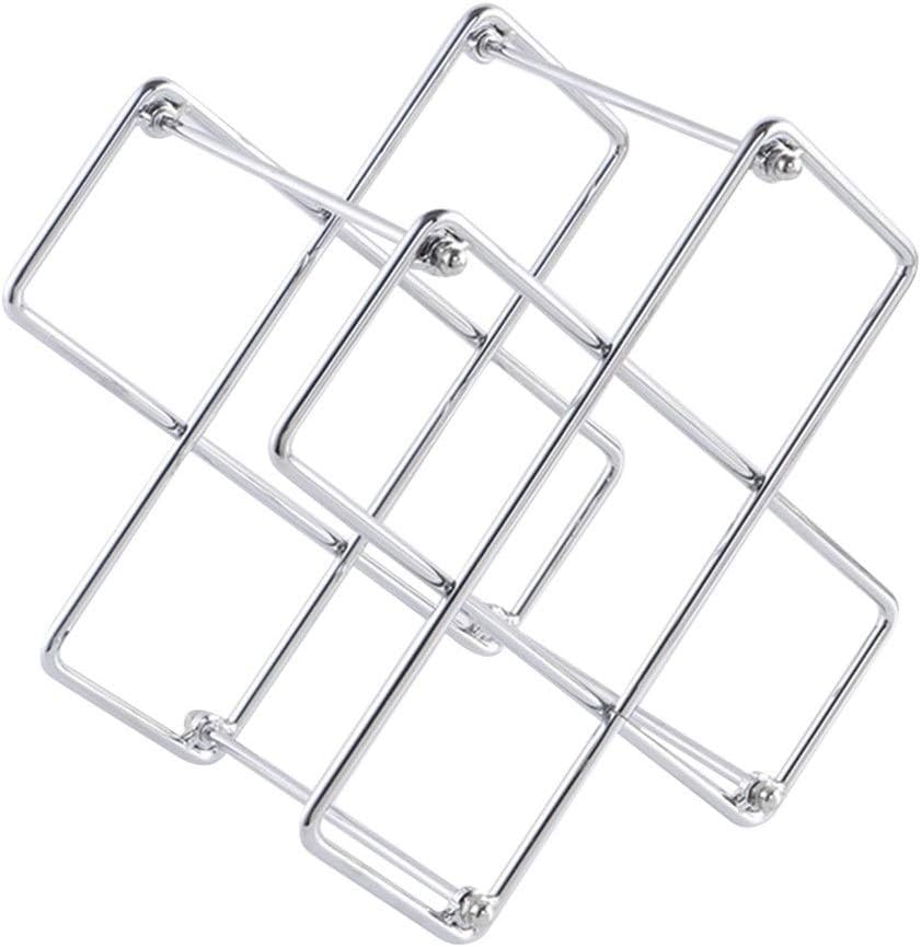 Cabinet Organizer Display Bar Wine Rack Freestanding Countertop Stand Holder Small Iron Simple Hotel Modern 6 Bottles