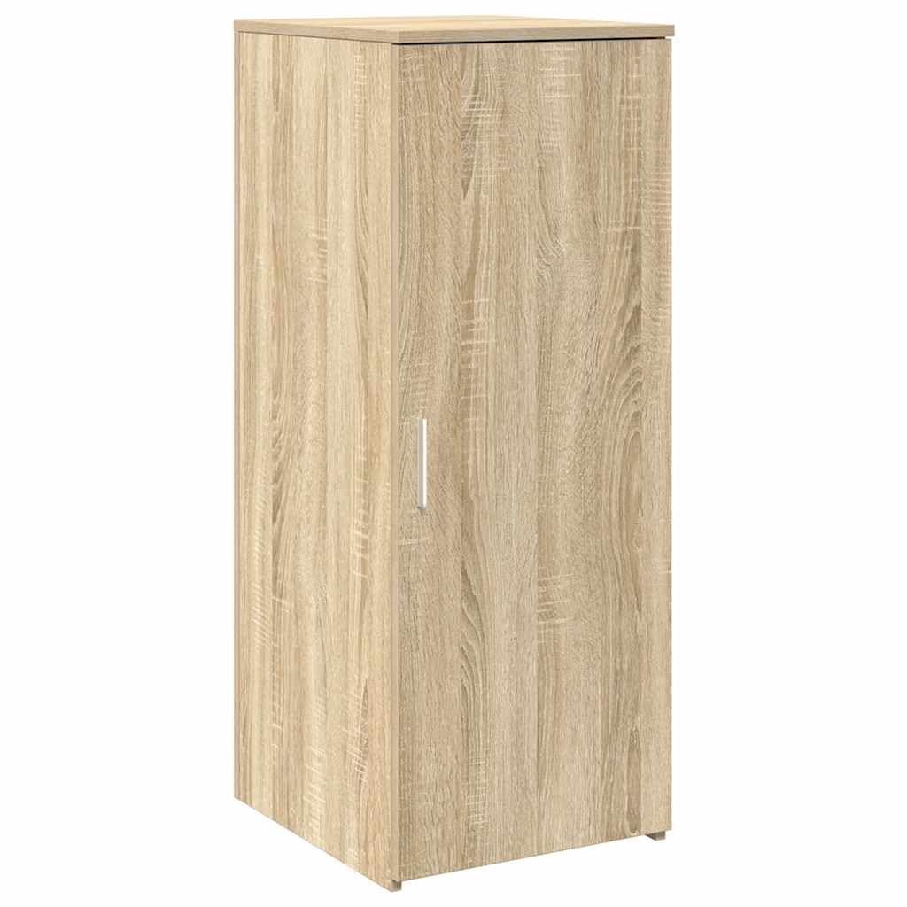 Banco reception Sonoma 135 x 50 x 103,5 cm, materiale a base di legno con piano integrato e armadio offre ampio spazio di archiviazione, mobile da ufficio robusto per ufficio aziendale