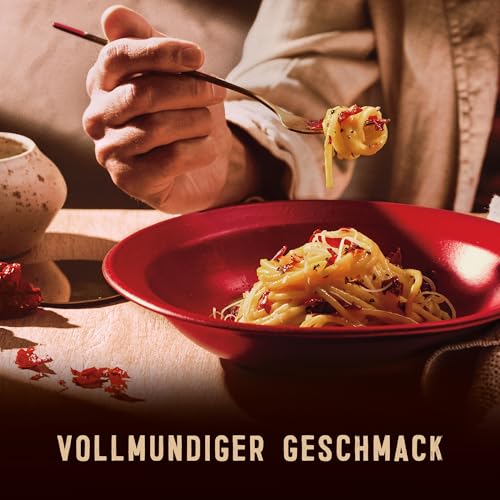 Barilla Pasta Al Bronzo Spaghettoni 500g I Nudeln aus Bronze-Formen, Saucenhaftung auf die italienische Art, 100% hochwertiger Hartweizen verleiht den vollmundigen Geschmack