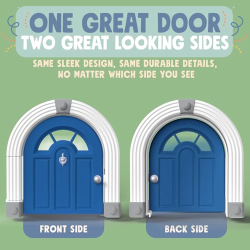 Meow Manor® Porta interior para gatos – sem aba, porta interior para gatos de até 9 kg, fácil config