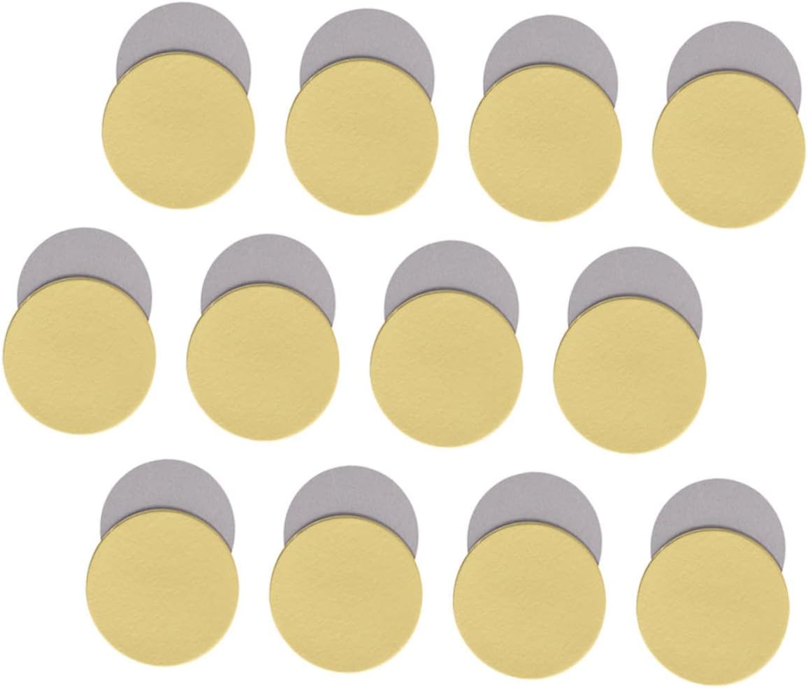 12pcs Round Cake Drums Gold Paper Cake Boards Thick for Baking and Displaying Desserts