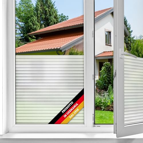 d-c-fix Pellicola adesiva per vetri finestre privacy autoadesivo Tenda veneziana oscurante opaca decorative impermeabile per cucina, casa, ufficio, bagno, doccia carta 45 x 200 cm