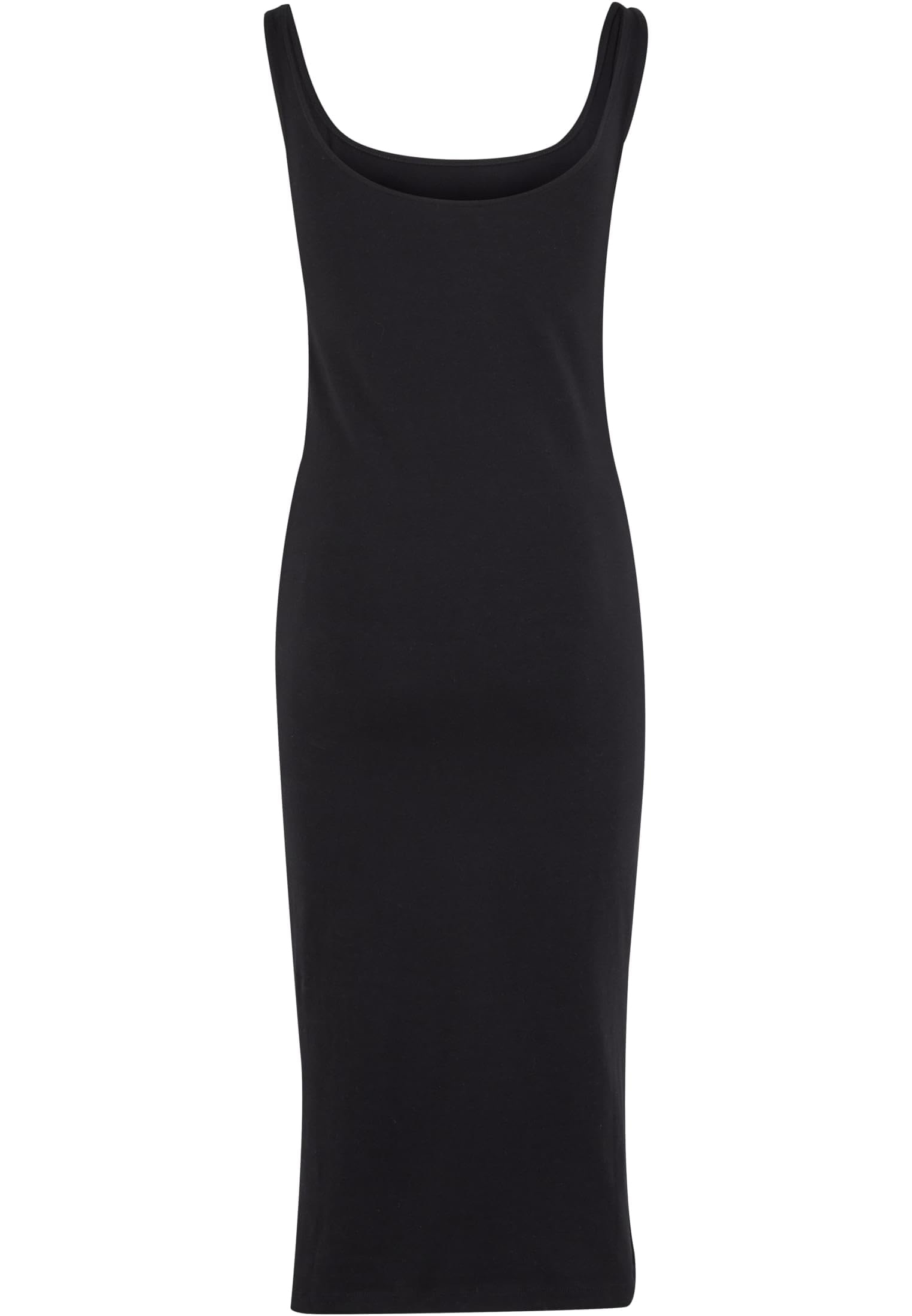 Urban Classics Ladies Basic Long Cotton Jersey Dress Donna Abito Media Lunghezza Nero