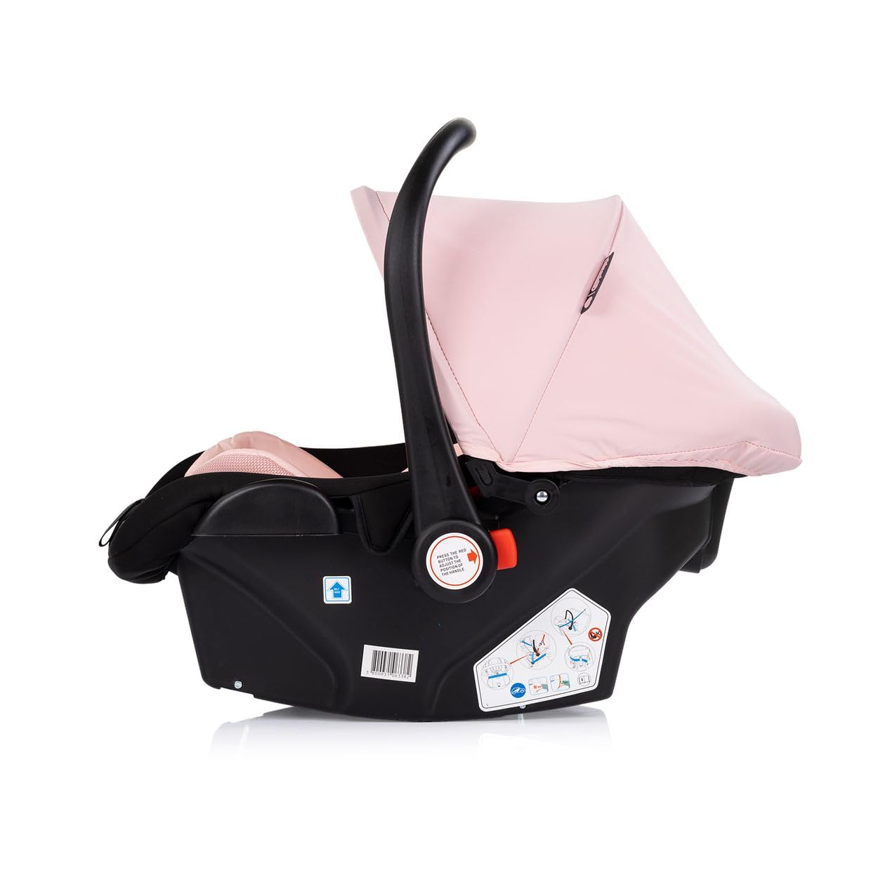 Chipolino Set Babyschale Isofix-Basisstation Amore i-Size Gruppe 0+ (0-13 kg) rosa pink