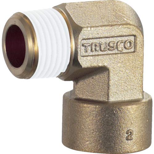 TRUSCO(トラスコ) ねじ込み継手 エルボ R1/4-RC1/4 TN12L