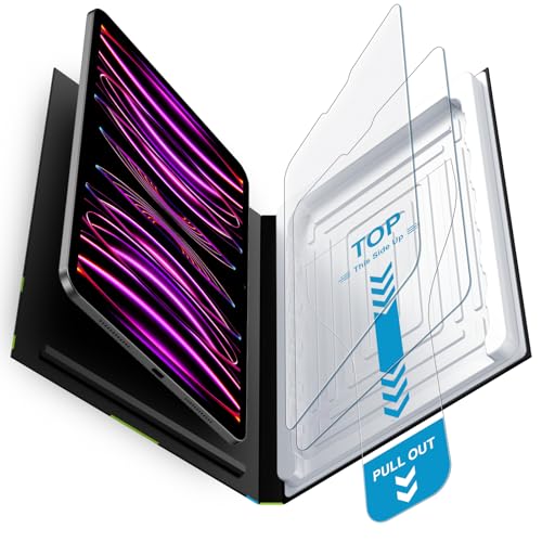 Mothca 2 Pack Matte Glass Screen Protector for iPad Pro 12.9-inch 6th/5th/4th/3rd Generation (2022/2021/2020/2018) with Quick Installation Tray Anti-Glare & Anti-Fingerprint Tempered Glass