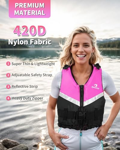 Image of Owntop Swim Jacket Kids Adults | Super-Thin & Lightweight | Comfortable Crotch Strap | Easy-to-spot Colors | Swimming Training, Kayak, Boating