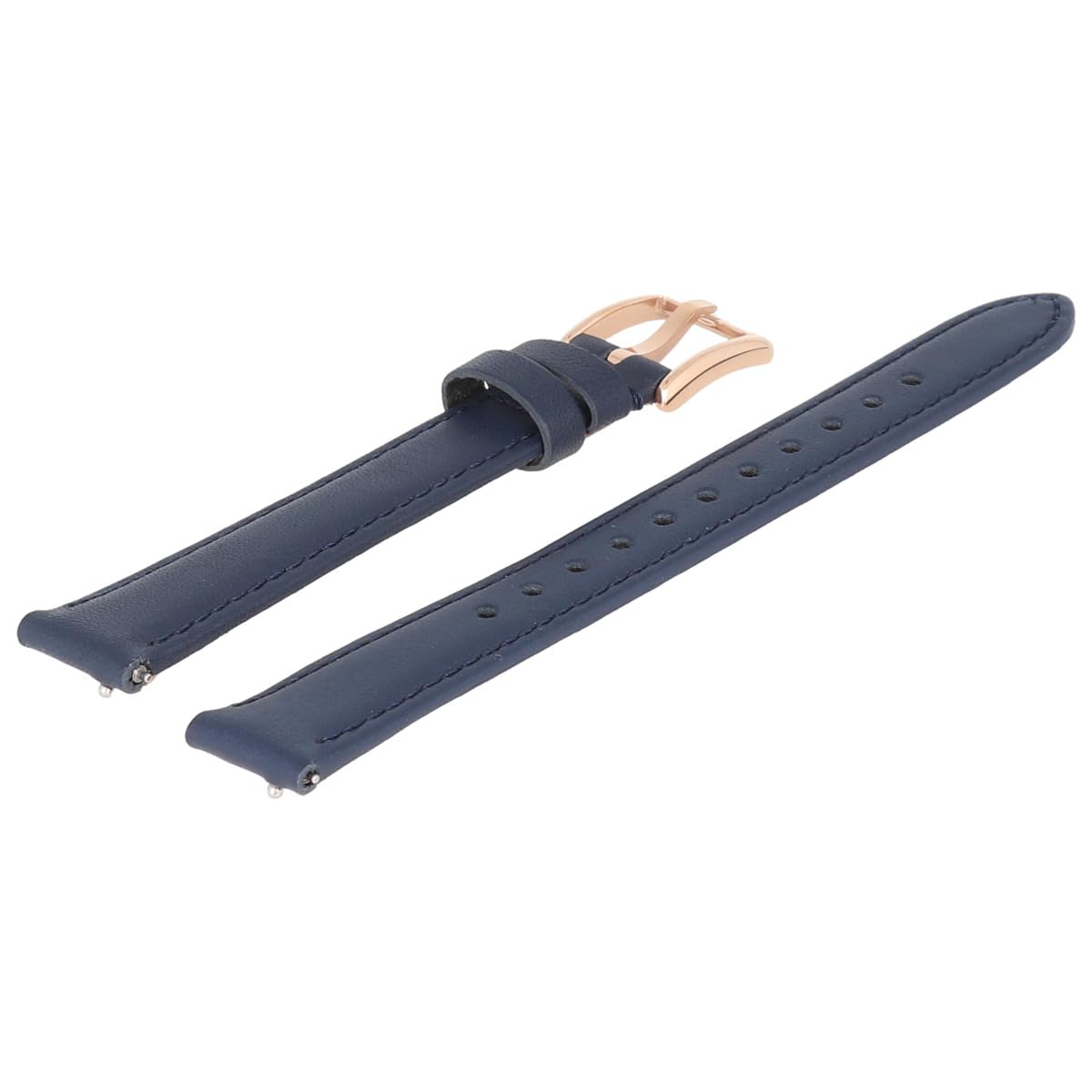 Fossil Uhrenarmband 14mm Leder Blau Gold - ES-3843 | LB-ES3843