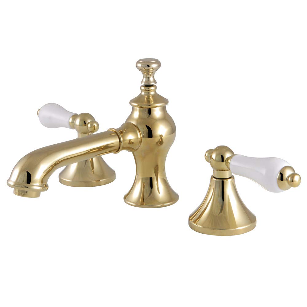 Robinet laiton poli 20,3 cm Kingston KC7062PL pour salle de bain rétro