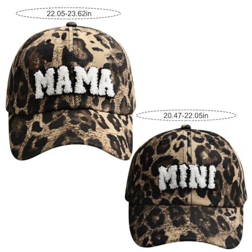 2 Pcs Parent-Child Baseball Hats Mother Child Daughter Son Baby Family Hat Retro Adjustable Baseball Cap Snap Cap2