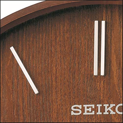 Seiko Maddox Modern Brown Ash Wall Clock #TOP30