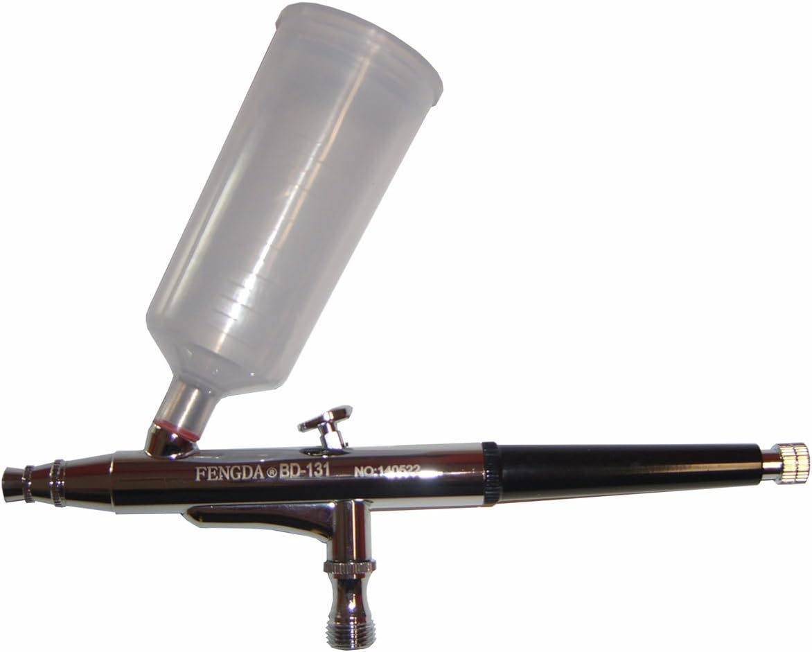 Fengda Airbrush Pistol BD-131, 0.5mm Nozzle, 1.5m Hose, Plastic, Air Powered, Handheld, Painting