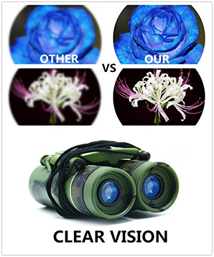 Mini Compact Kids Binoculars 8X21 Binoculars For Kids Telescope Toys For 3-12 Years Boys Girls Binoculars For Kids Gift Kids Binoculars For Bird Watching, Hunting, Outdoor Games, Spy Camping Gear #TOP3