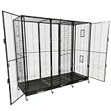 Exotic Nutrition Borneo Small Animal Cage - for Sugar Gliders, Squirrels, Marmosets & Other Small Pets (Cage + Add-On)