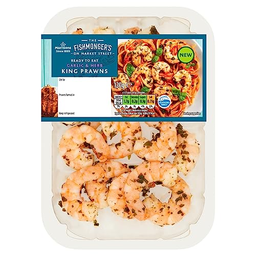 Morrisons The Fishmongers On Market Street Garlic & Herb King Prawns 120g