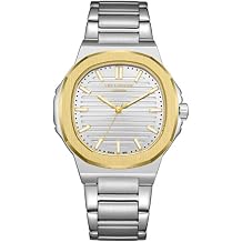 LEE COOPER LC08016.230 Men's Watch with Analogue Display and Silver Metal Strap, Silver, Strap