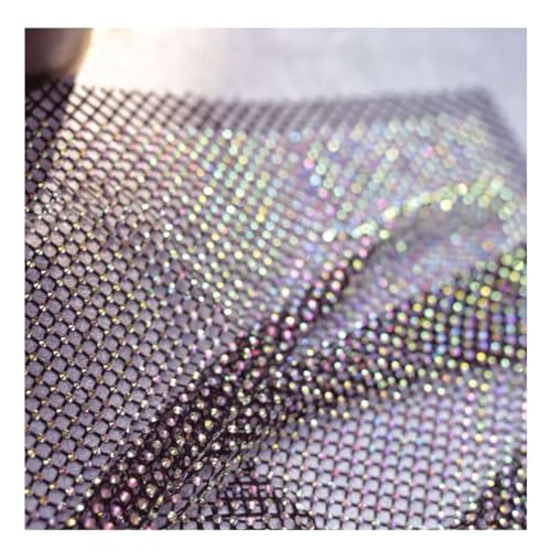 Tissu maille strass extensible pour coudre sans irritation résille - 2