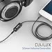 Cubilux 3.5mm TRRS Volume Attenuator Cable, 1/8-inch Headphone Extension Cord with Audio Volume Control, in-Line Volume Controller for Earphones, Speaker, 4 Feet