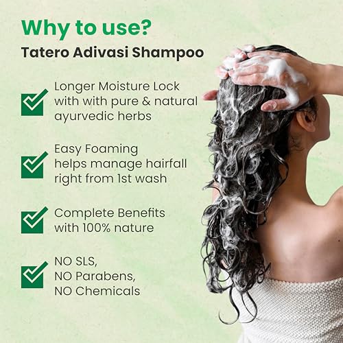 Image of Adivasi Anti-Dandruff Hair Shampoo, 200ml, With Amla, Neem and 8 Herbal Extracts
