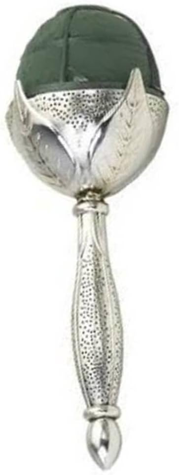 Oasis Elegant Bouquet Holder - Silver Metallic Leaf Design